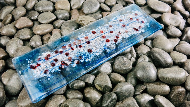 Read more: Salmon Redd III - Fused Glass Wall Art