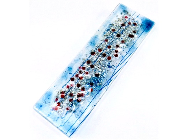 Salmon Redd III - Fused Glass Wall Art