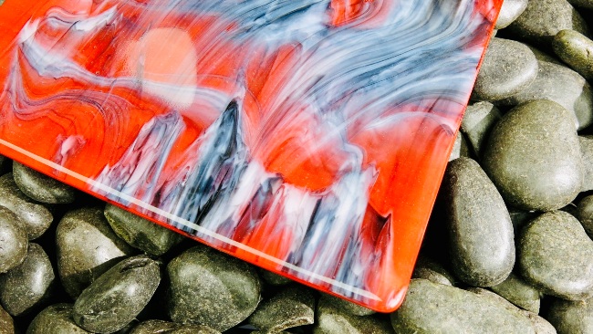 Magma Plate - Fused Glass Tableware