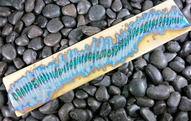 Sidewinder Track Fused Art Glass Wall Art