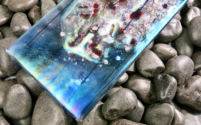 Salmon Redd I Fused Glass Wall Art